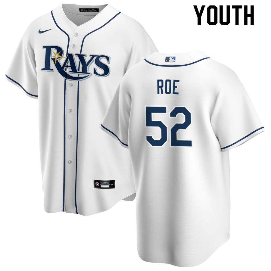 Nike Youth #52 Chaz Roe Tampa Bay Rays Baseball Jerseys Sale-White